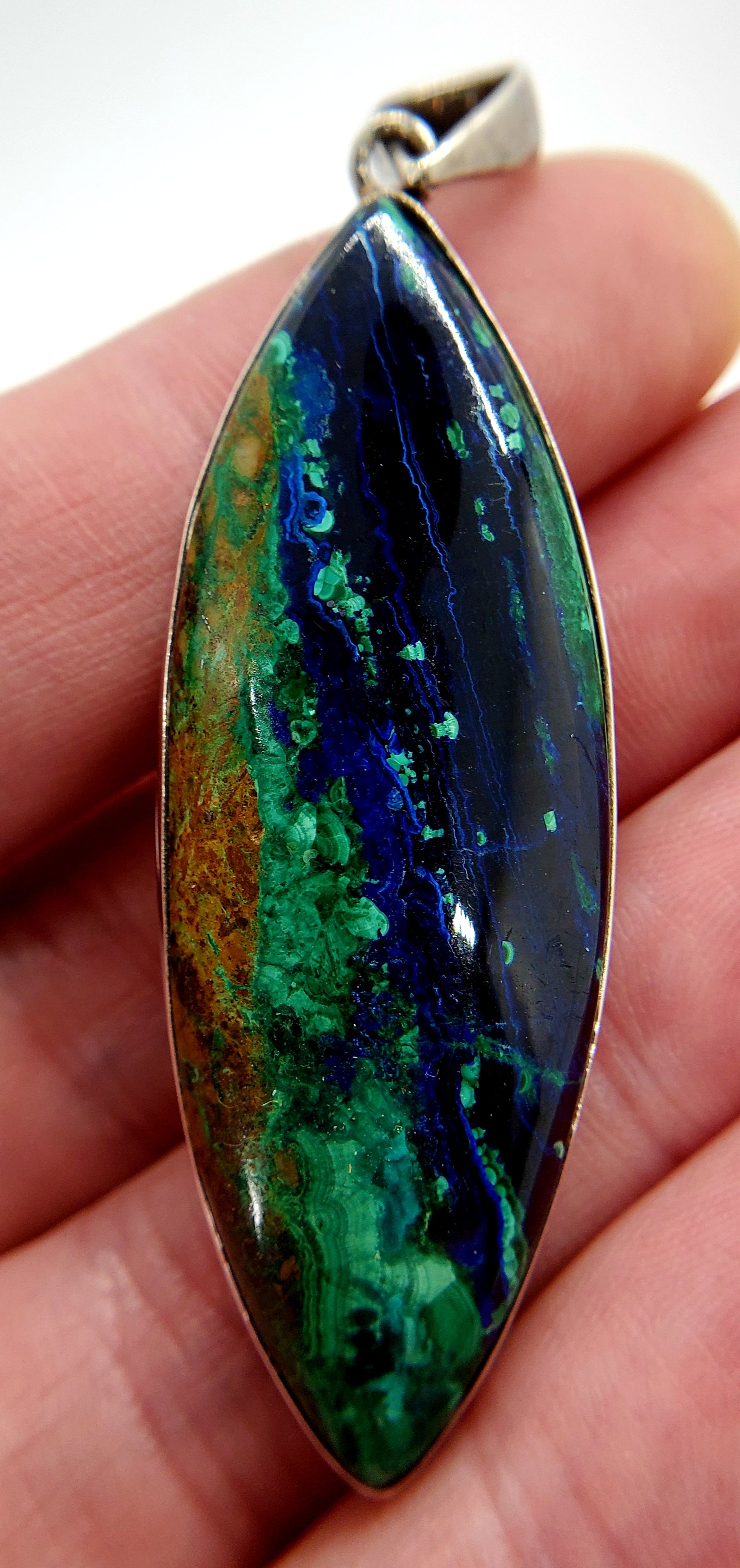Malachite Azurite Pendant