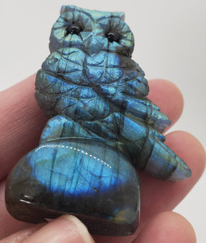 Labradorite Owl Carving