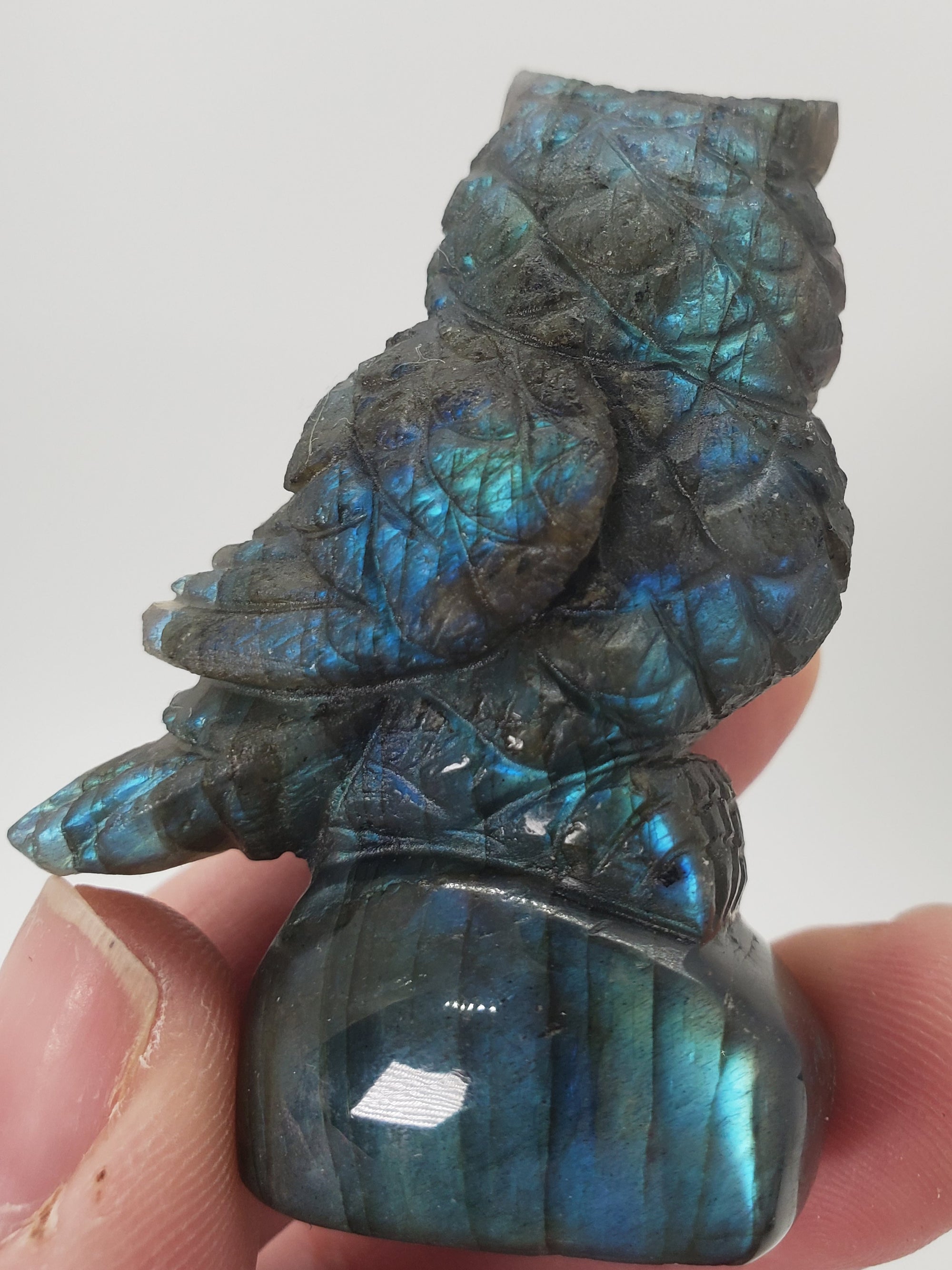 Labradorite Owl Carving