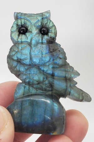 Labradorite Owl Carving