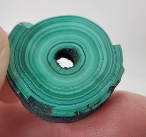 Malachite Stalactite Slice, DRC