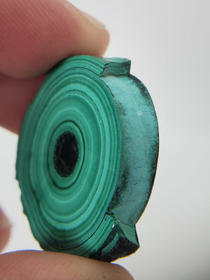 Malachite Stalactite Slice, DRC