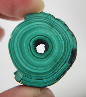 Malachite Stalactite Slice, DRC