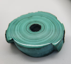 Malachite Stalactite Slice, DRC