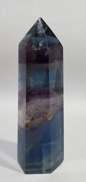 Rainbow Fluorite Point,  China