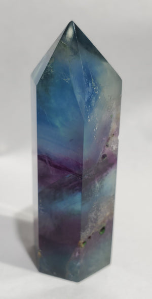 Rainbow Fluorite Point,  China