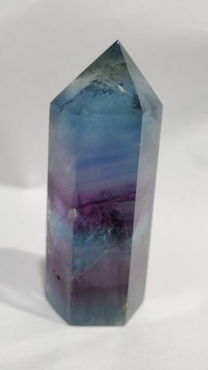 Rainbow Fluorite Point,  China