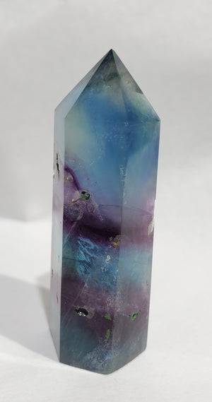 Rainbow Fluorite Point,  China