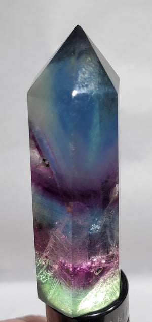 Rainbow Fluorite Point,  China