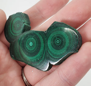 Malachite Stalactite Slice, DRC