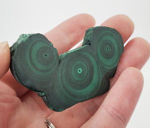 Malachite Stalactite Slice, DRC