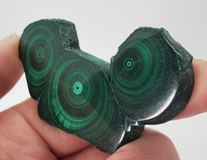 Malachite Stalactite Slice, DRC