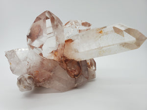 Quartz Cluster w/ Hematite, Brasil