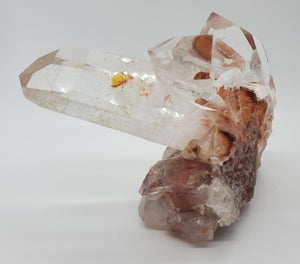 Quartz Cluster w/ Hematite, Brasil