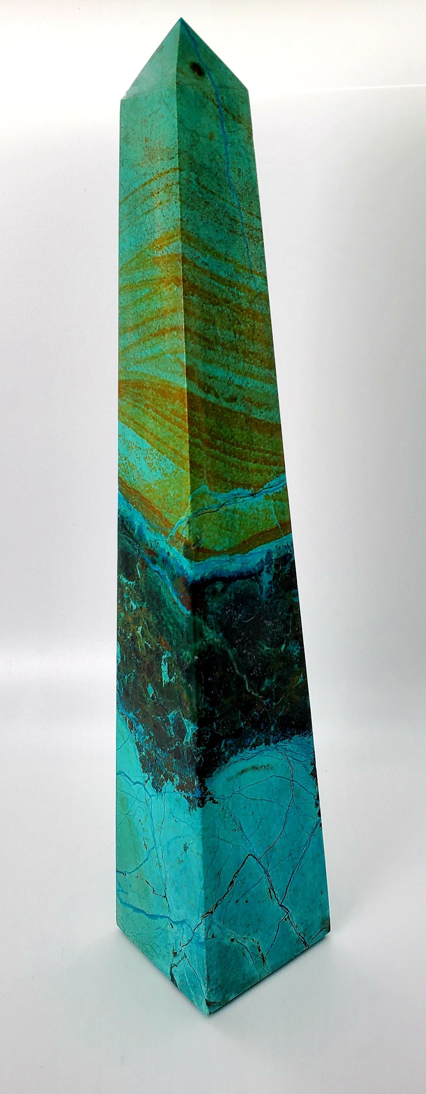 Chrysocolla Obelisk, Peru