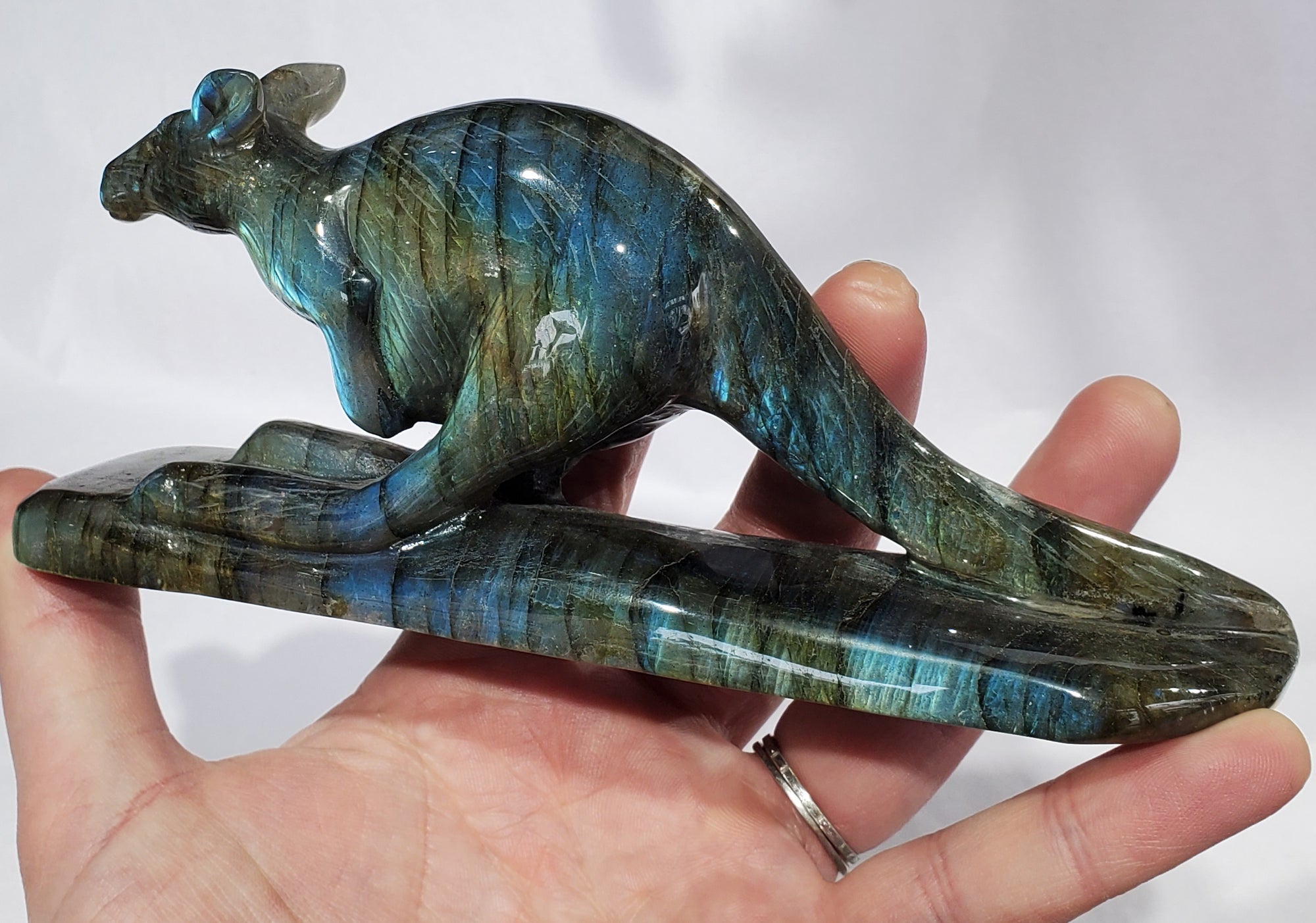 Labradorite Kangaroo