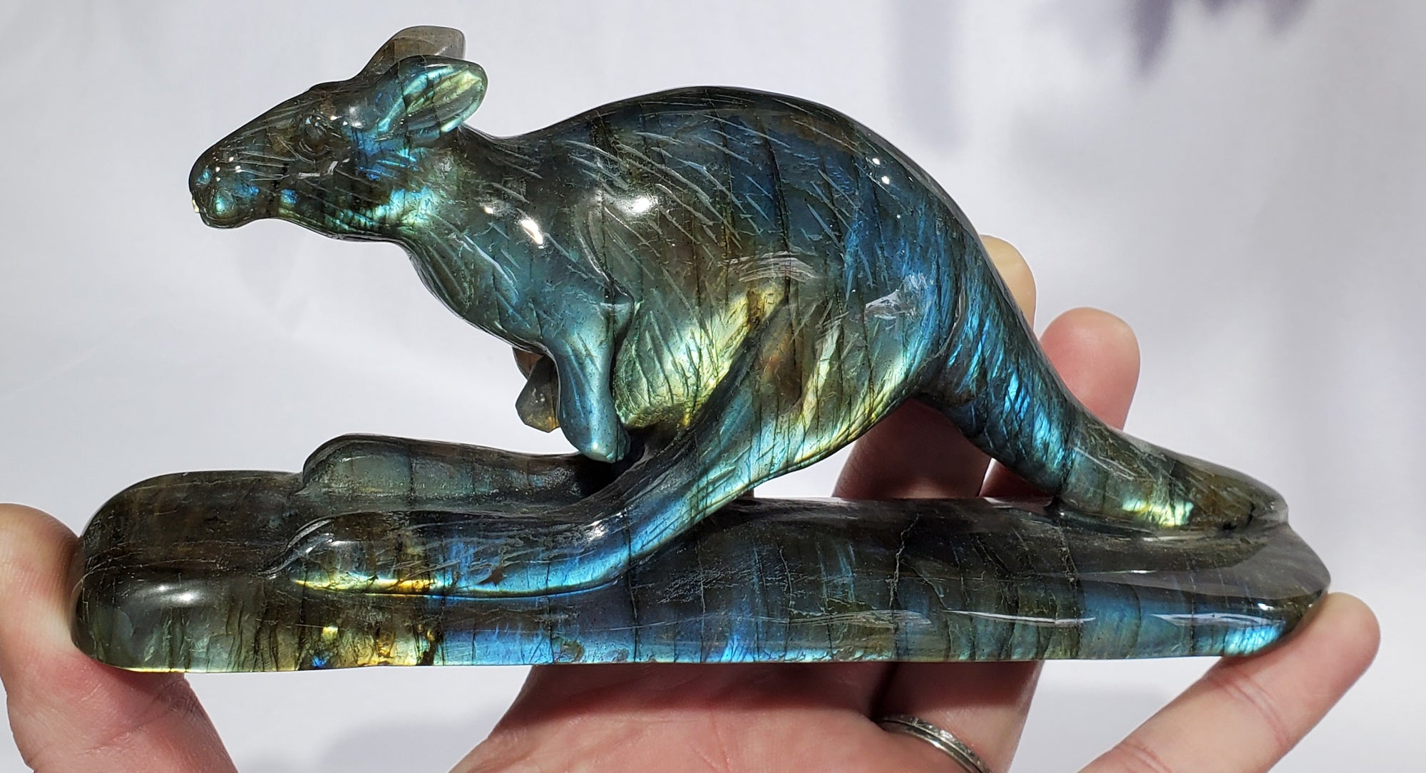 Labradorite Kangaroo