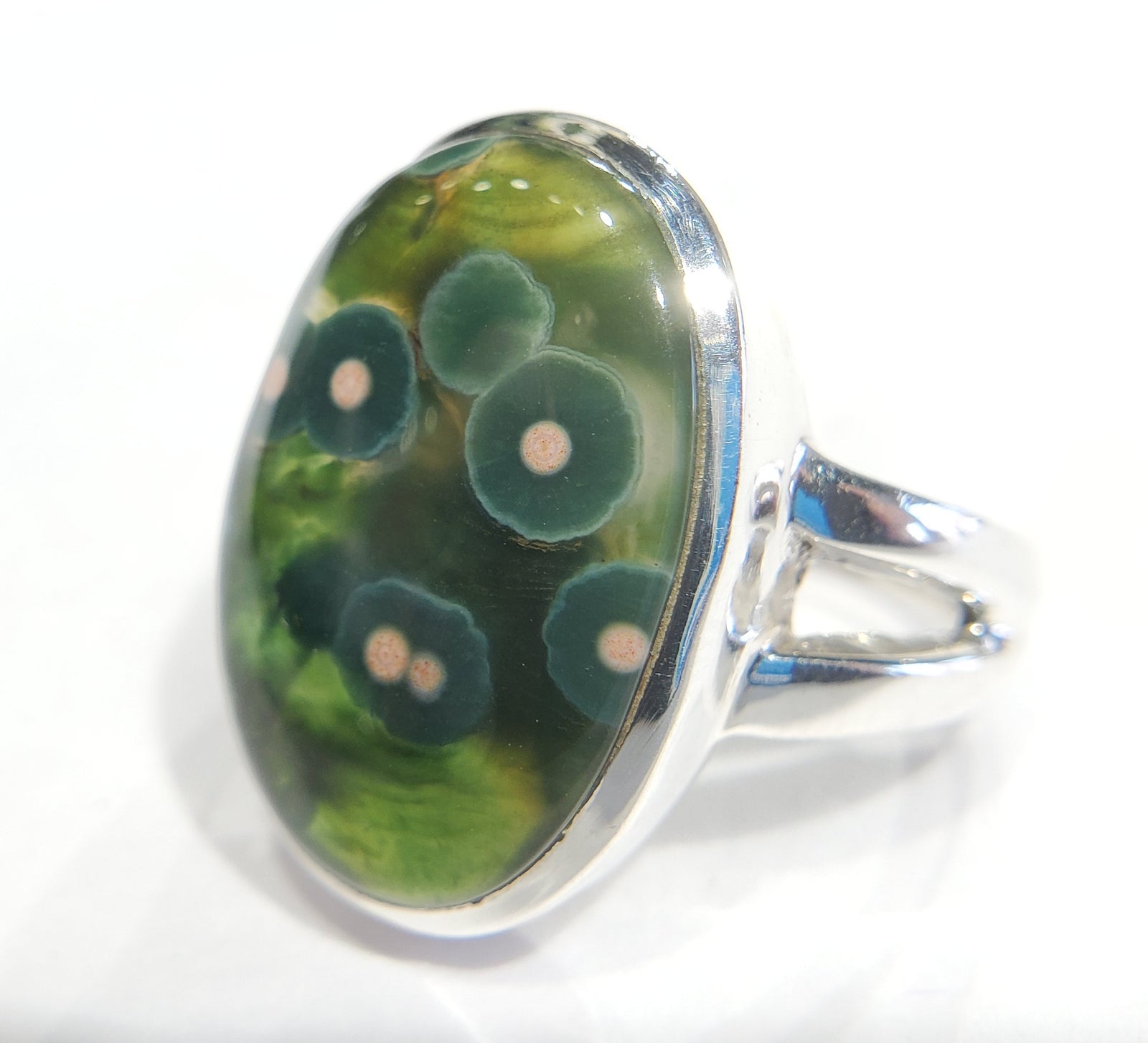 Ocean Jasper Ring in Sterling Silver