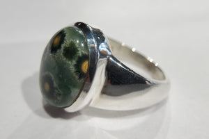 Ocean Jasper Ring in Sterling Silver