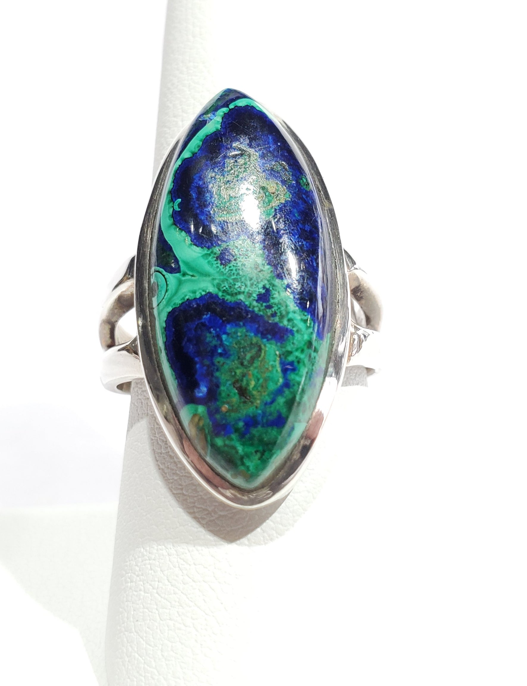 Malachite Azurite Ring