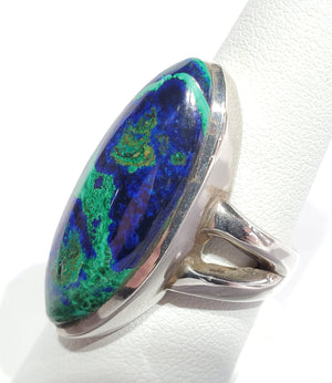 Malachite Azurite Ring