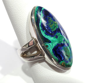 Malachite Azurite Ring