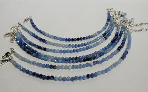 Faceted Dumortierite Bracelet