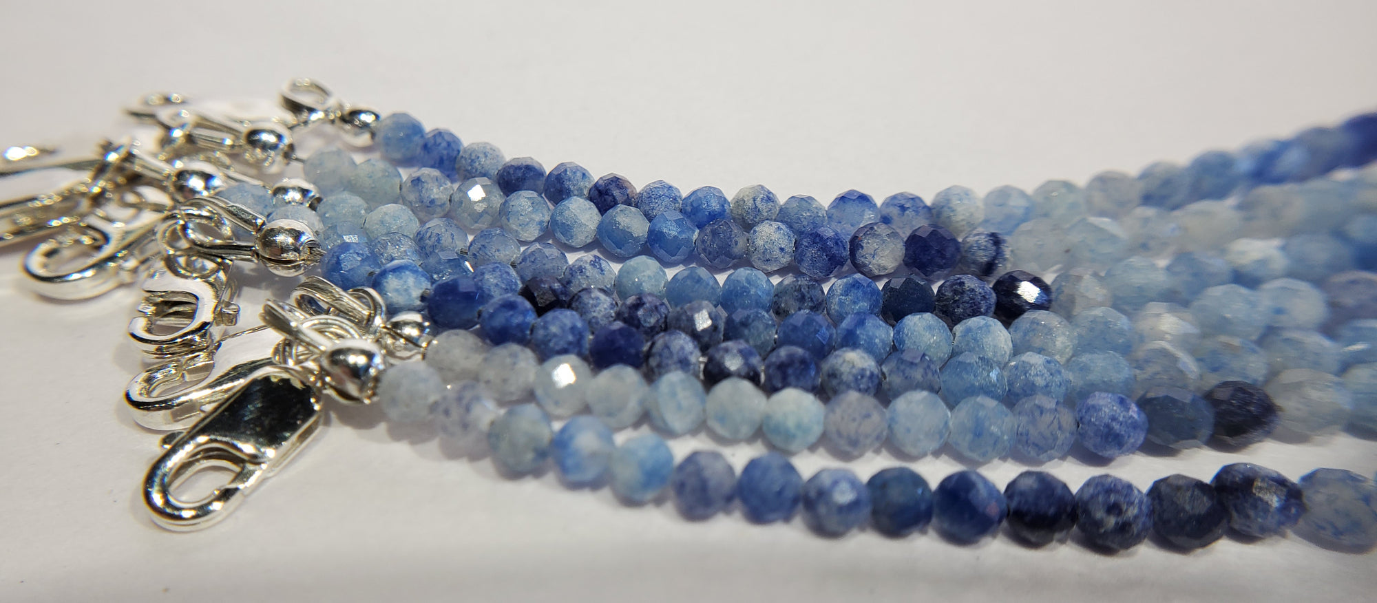 Faceted Dumortierite Bracelet