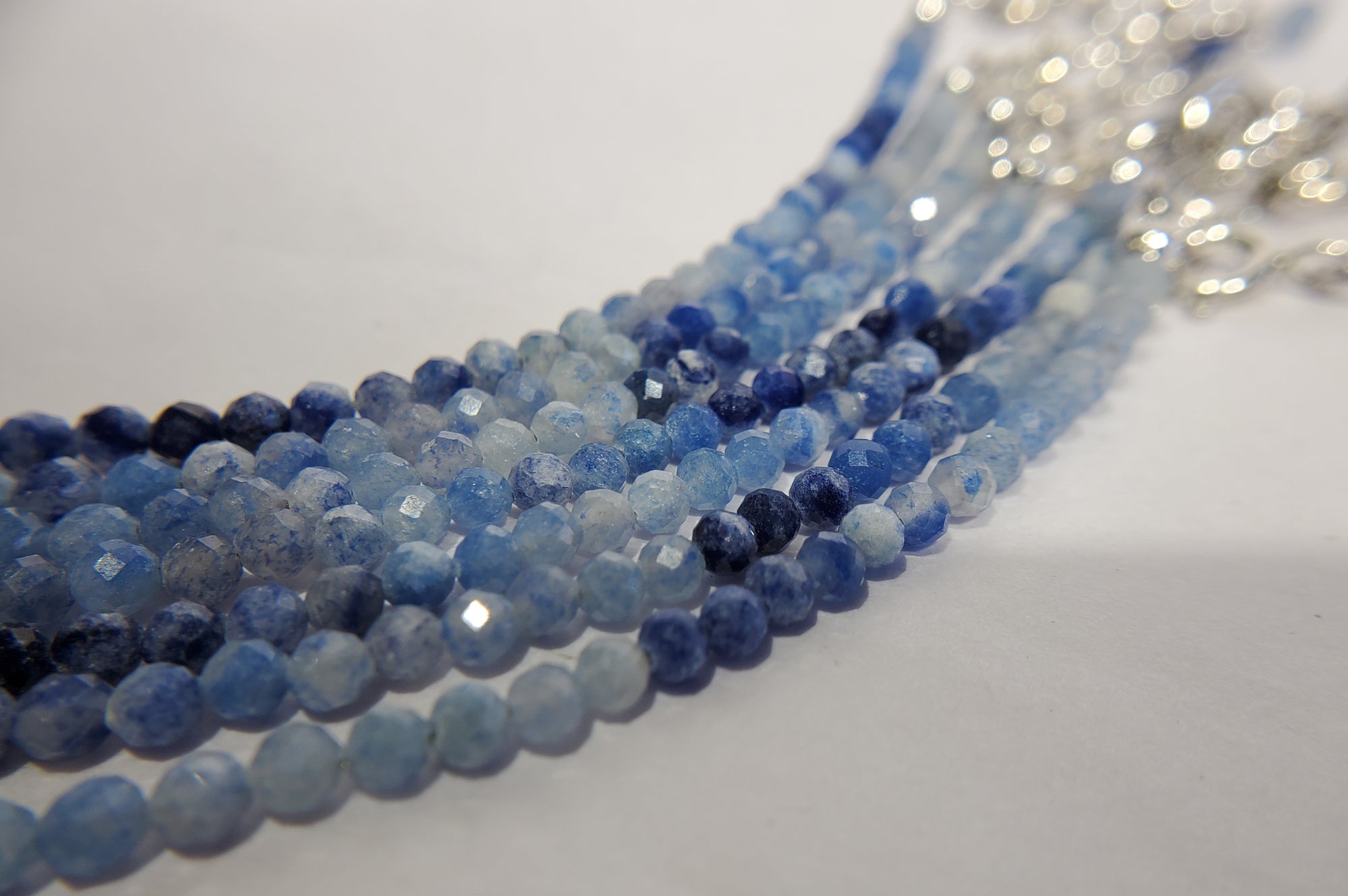 Faceted Dumortierite Bracelet