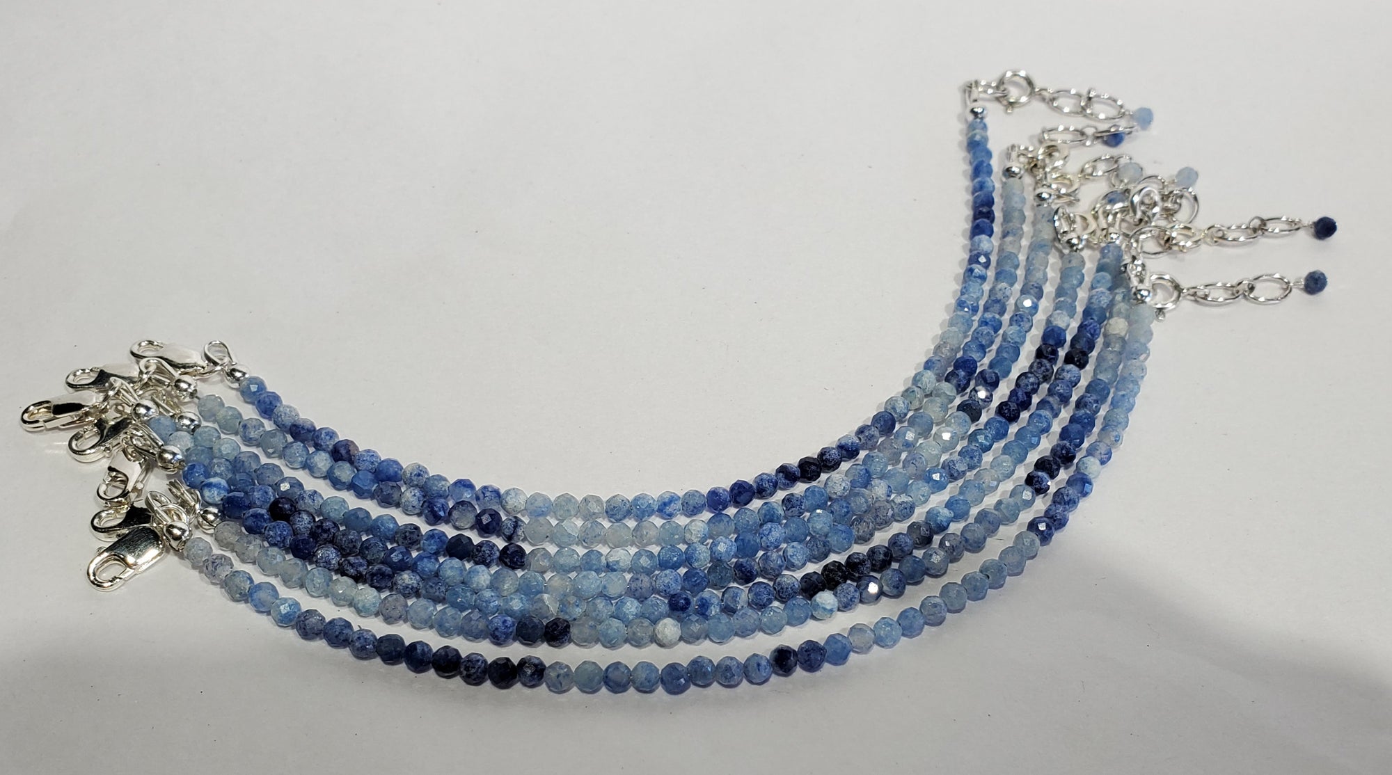 Faceted Dumortierite Bracelet