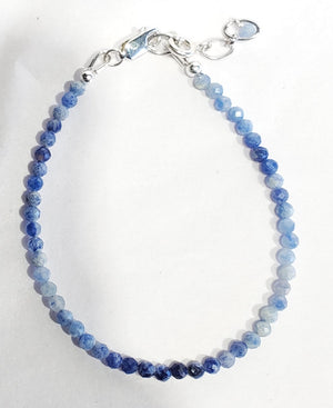 Faceted Dumortierite Bracelet