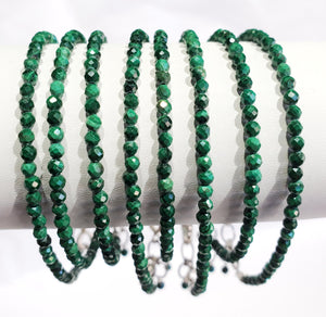 Faceted Malachite Bracelet