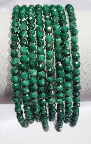 Faceted Malachite Bracelet