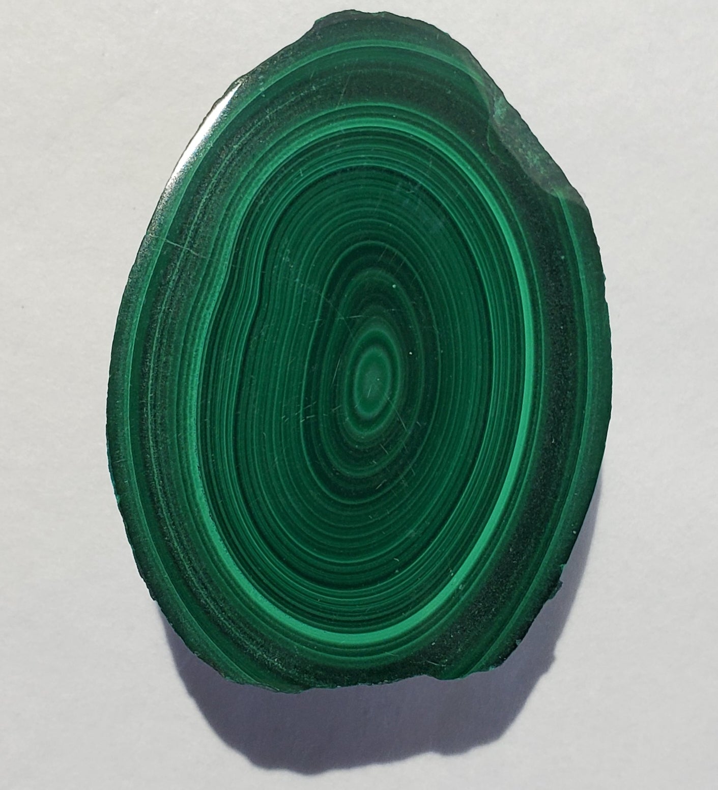 Malachite Nodule Slice