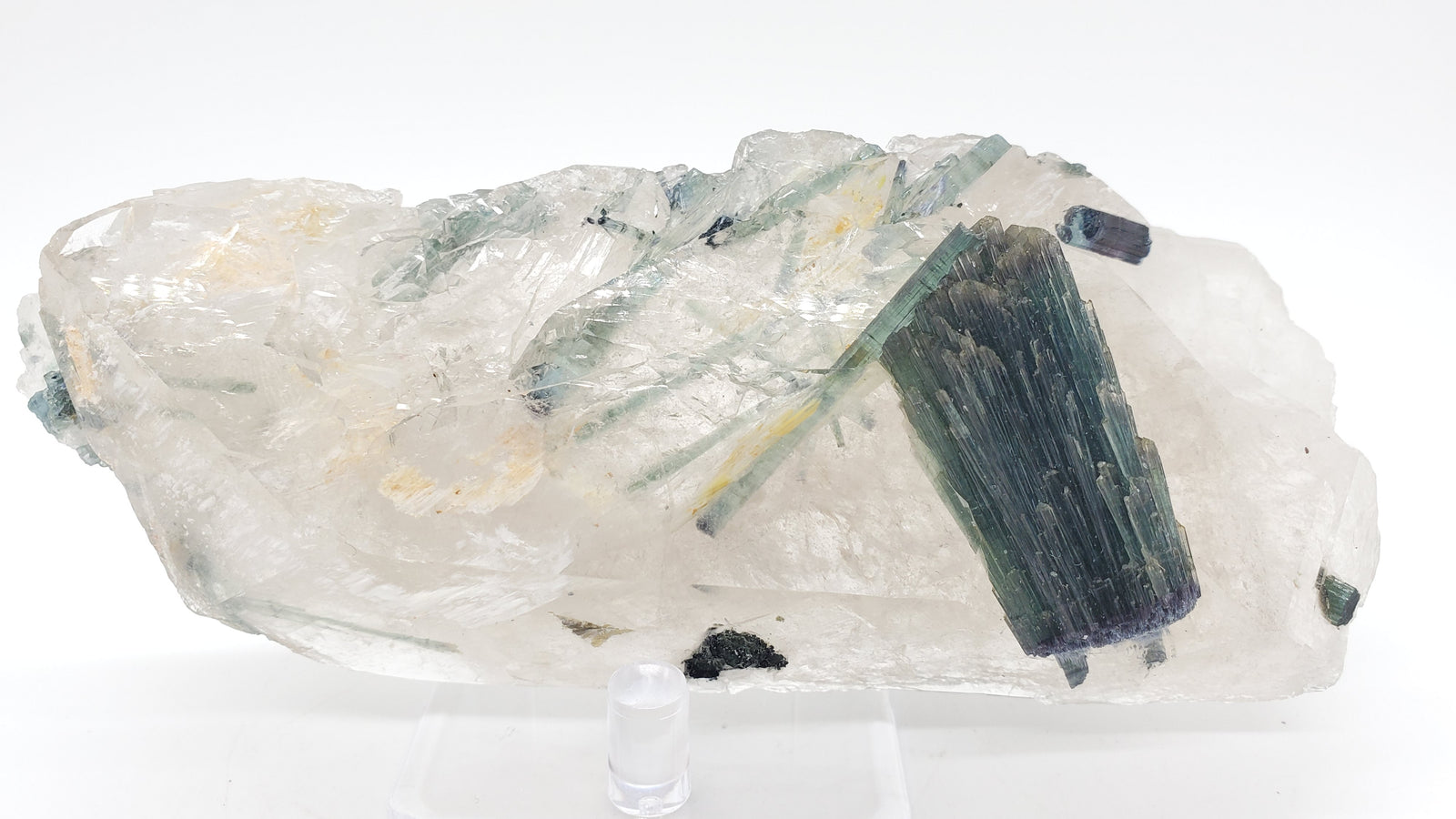 Indicolite Tourmaline with Quartz