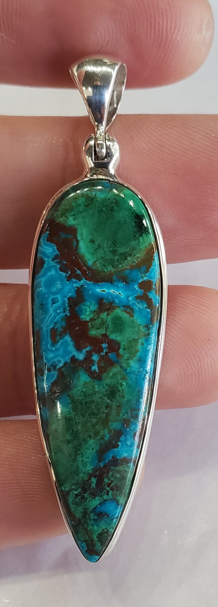 Chrysocolla Malachite Pendant