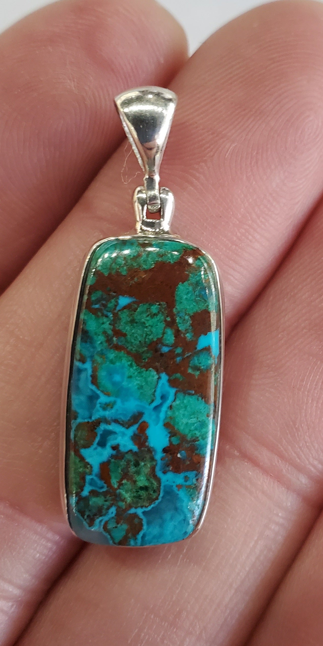 Chrysocolla Malachite Pendant