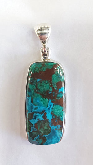 Chrysocolla Malachite Pendant