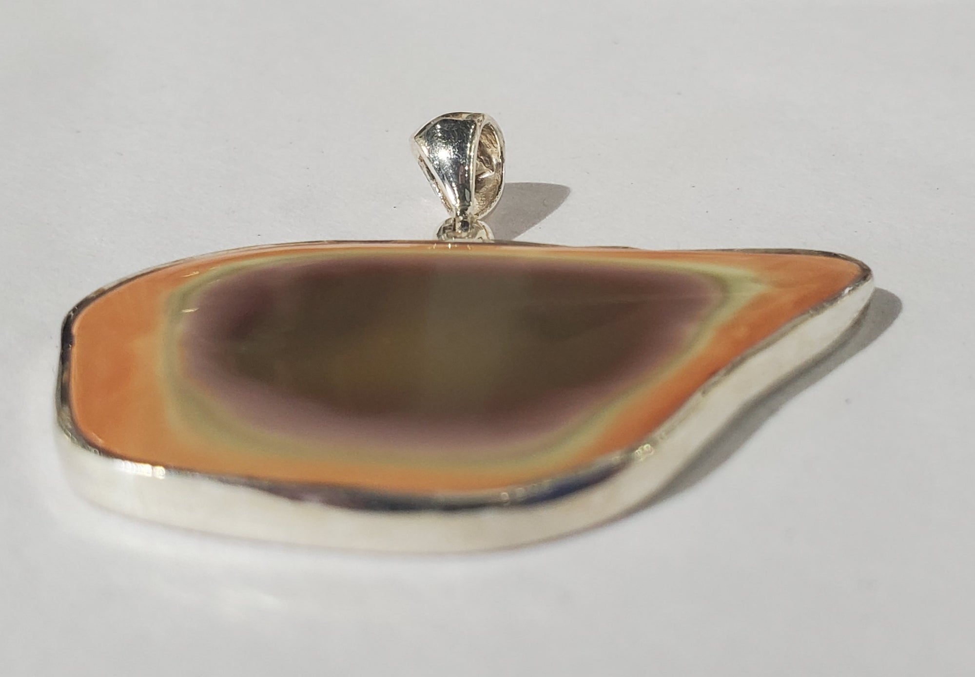 Imperial Jasper Pendant in Sterling Silver