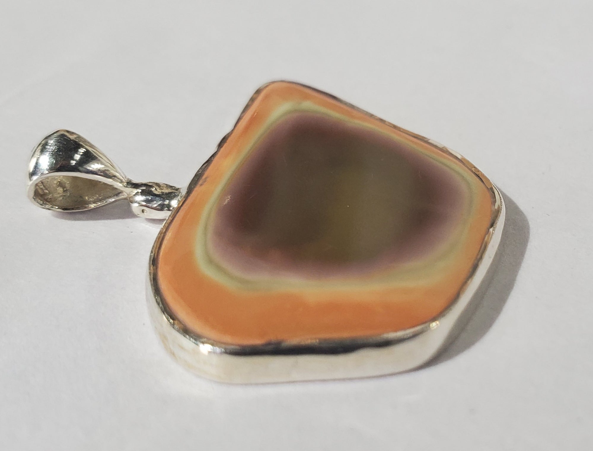 Imperial Jasper Pendant in Sterling Silver