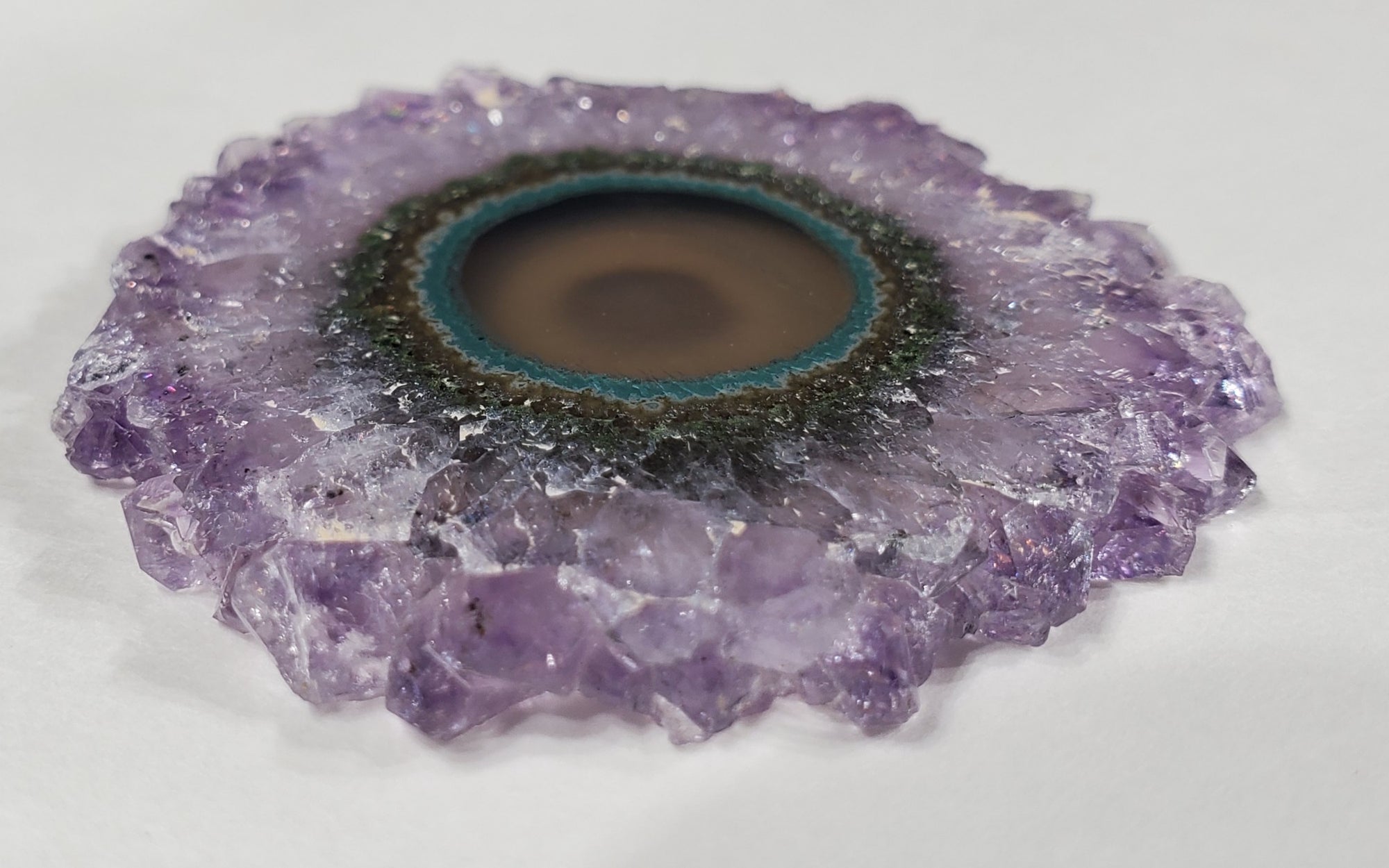 Amethyst Stalactite Slice, Uruguay