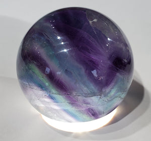 Rainbow Fluorite Sphere, China