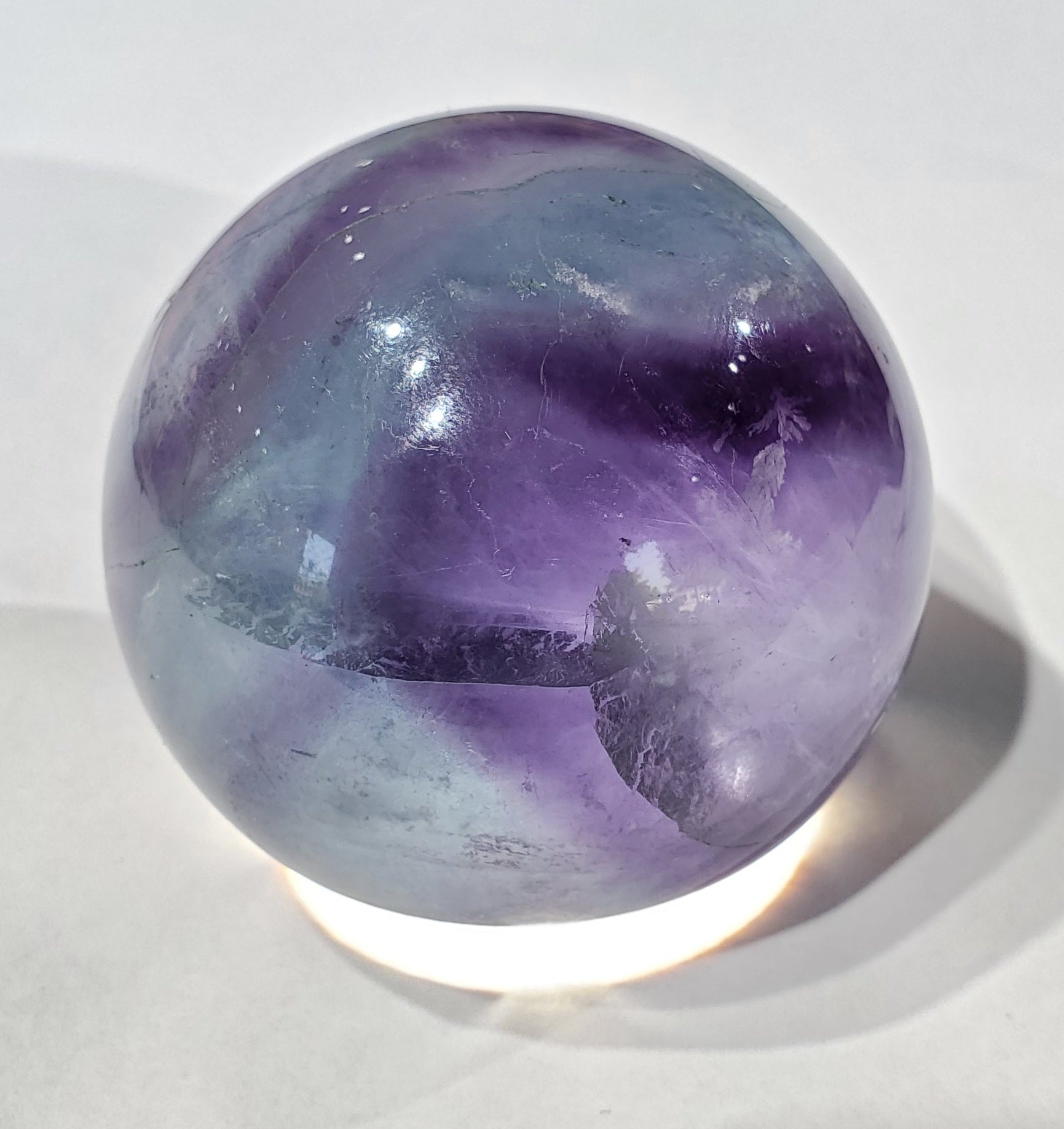 Rainbow Fluorite Sphere, China