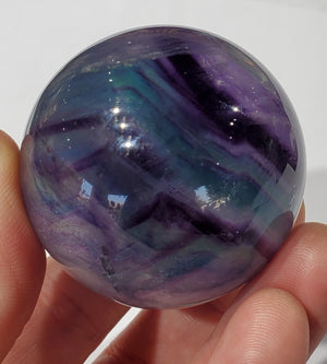 Rainbow Fluorite Sphere, China