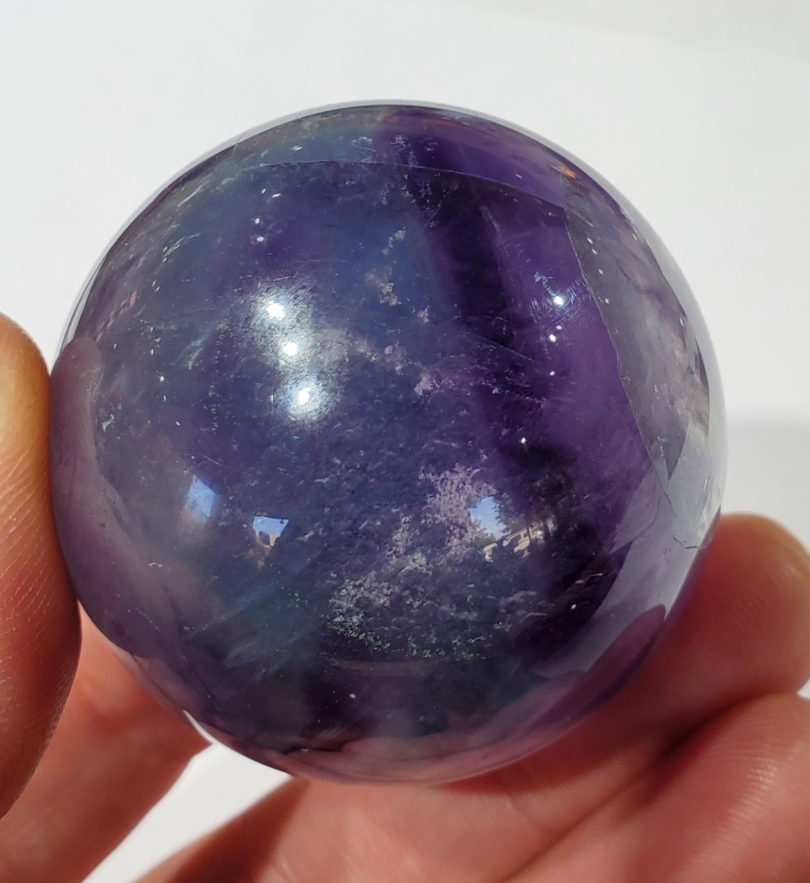 Rainbow Fluorite Sphere, China