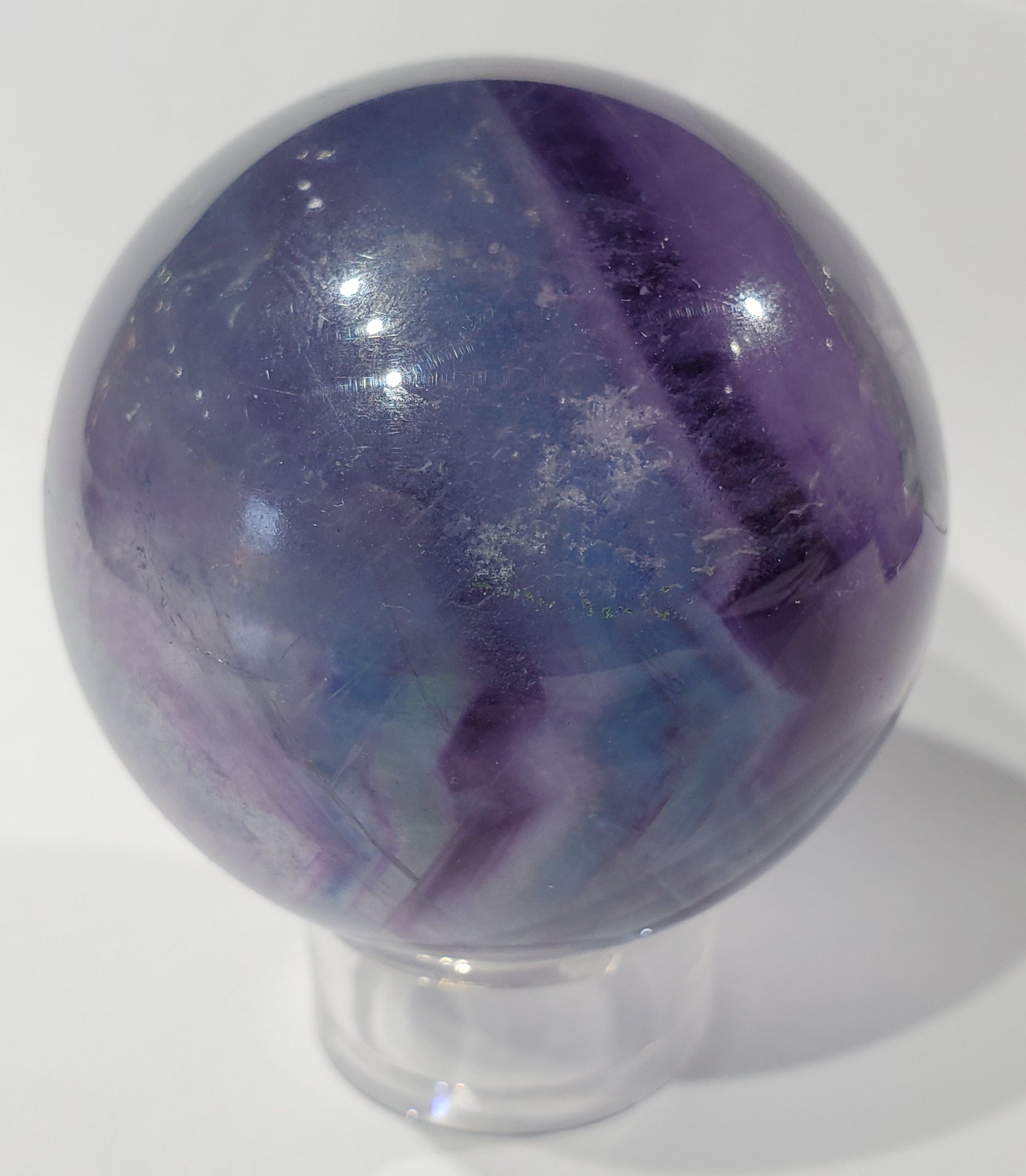 Rainbow Fluorite Sphere, China