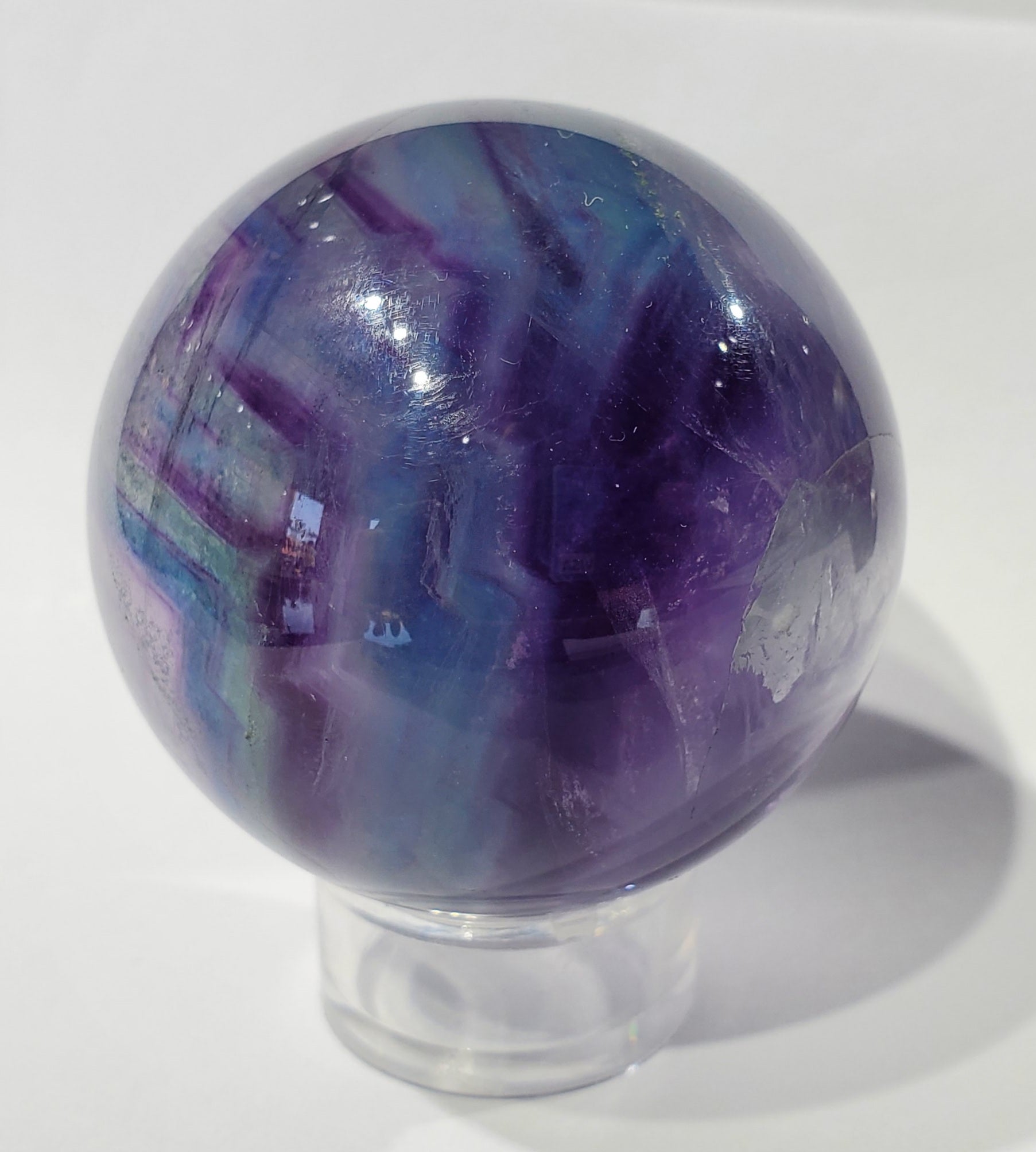 Rainbow Fluorite Sphere, China