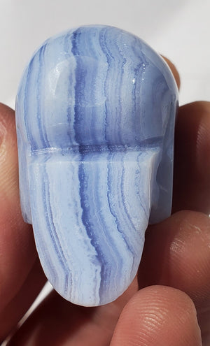 Blue Lace Agate Skull, Indonesia