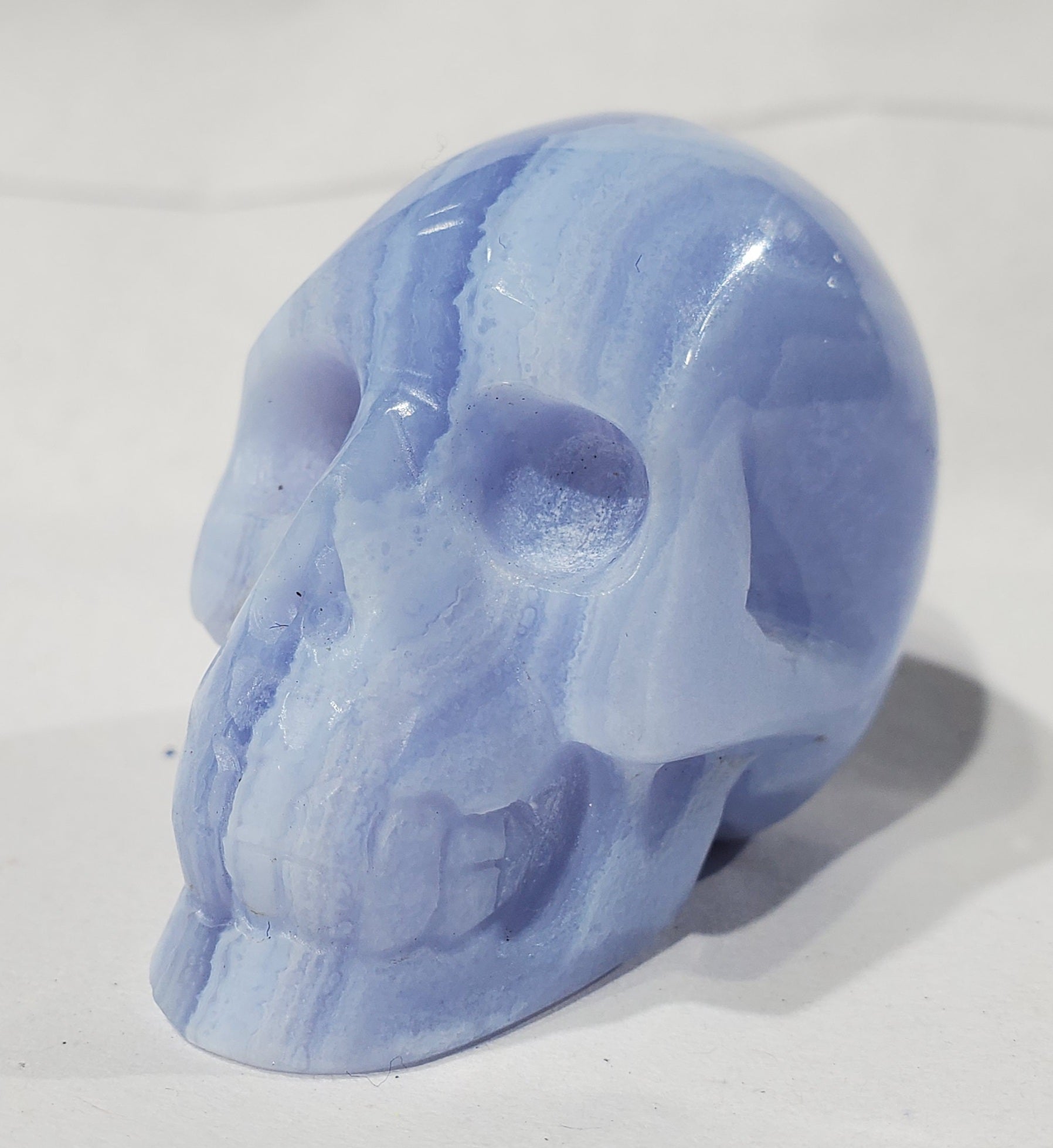 Blue Lace Agate Skull, Indonesia