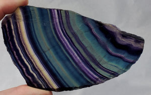 Rainbow Fluorite Slab, China